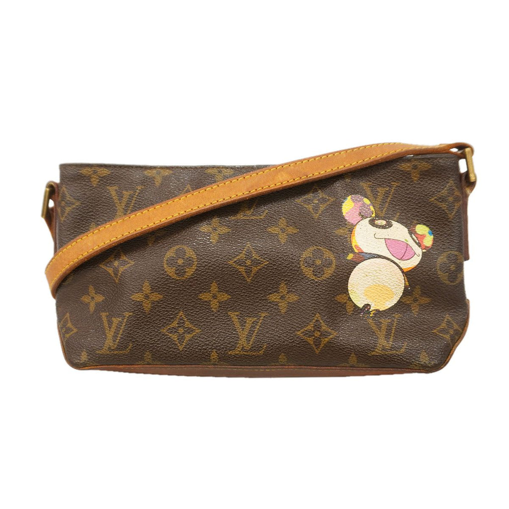 Louis Vuitton Shoulder Bag Monogram Panda Trotteur Brown