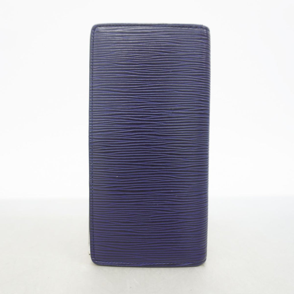 Louis Vuitton Wallet Epi Monogram Eclipse Portefeuille Brazza Navy — view 7
