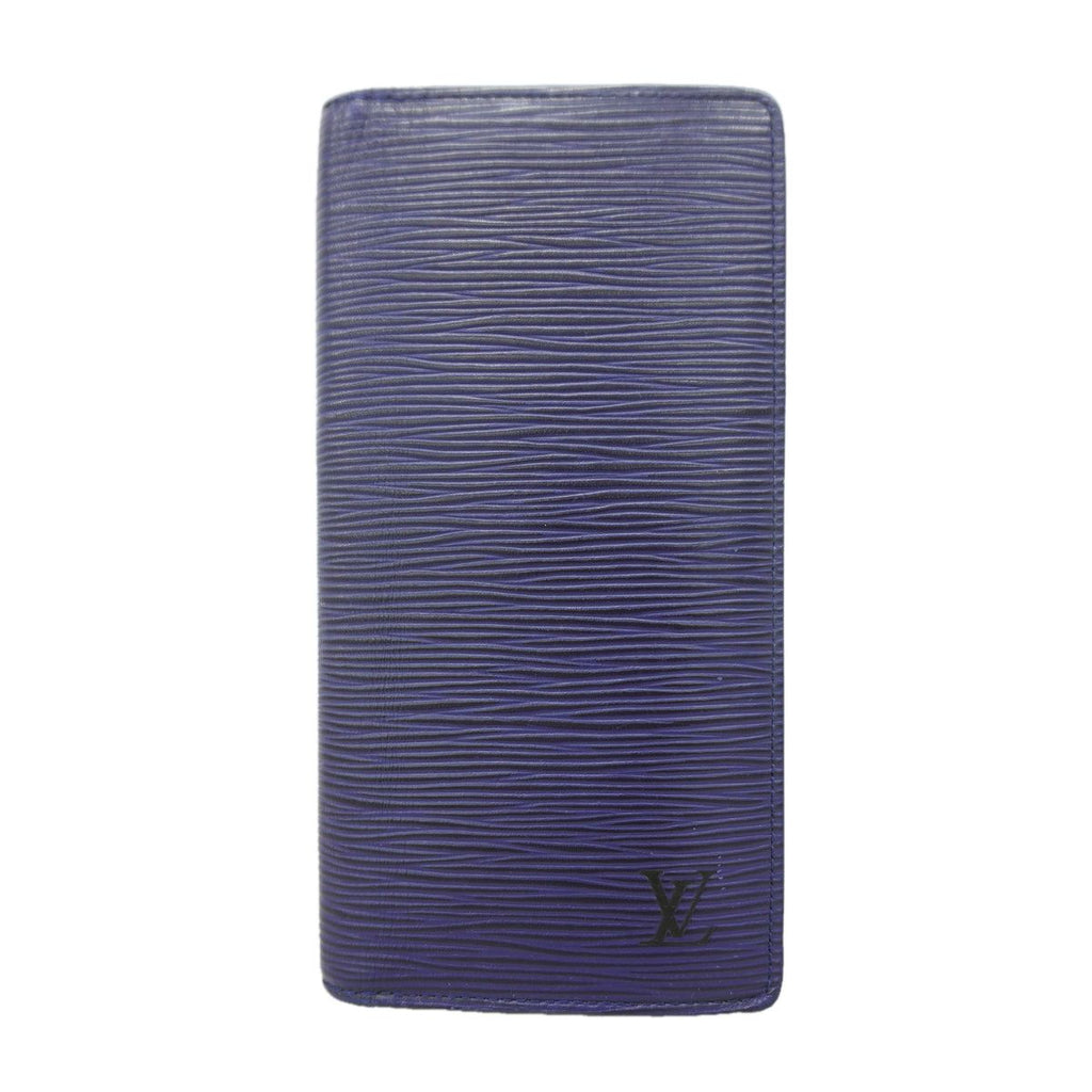 Louis Vuitton Wallet Epi Monogram Eclipse Portefeuille Brazza Navy