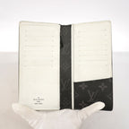 Louis Vuitton Wallet Epi Monogram Eclipse Portefeuille Brazza Navy — view 3