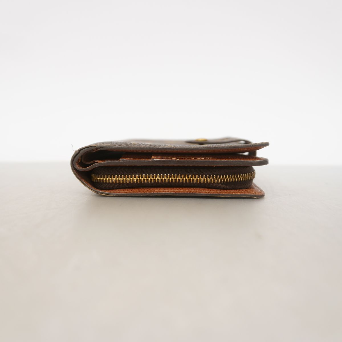 Louis Vuitton Wallet Monogram Porte Papier Zip Brown — view 2