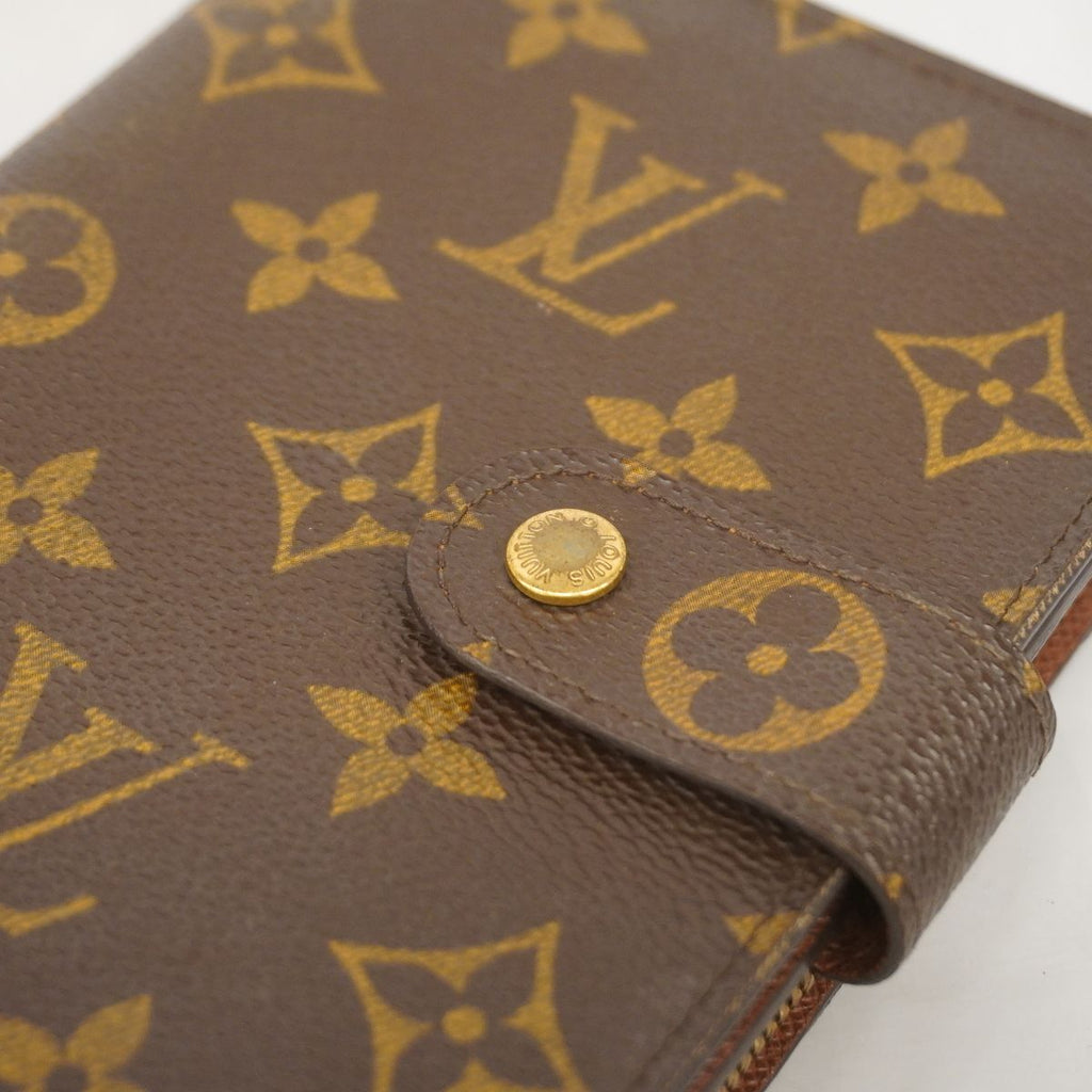 Louis Vuitton Wallet Monogram Porte Papier Zip Brown — view 8