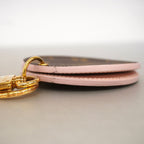 Louis Vuitton Key Holder Charm Monogram LV Mirror Compact Brown Pink — view 4