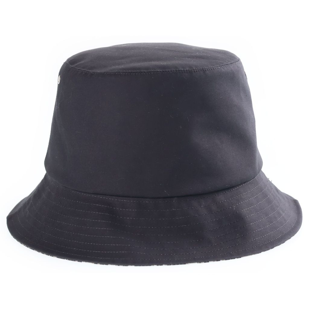 Dior Teddy-D Reversible Bob Hat Oblique Pattern Bucket Hat Black — view 5