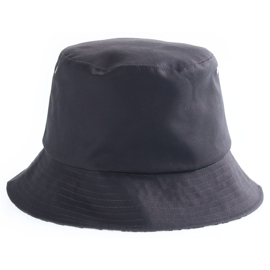 Dior Teddy-D Reversible Bob Hat Oblique Pattern Bucket Hat Black — view 3