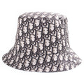 Dior Teddy-D Reversible Bob Hat Oblique Pattern Bucket Hat Black