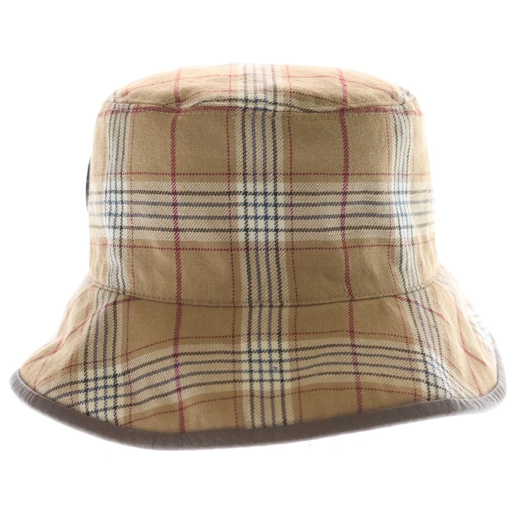Gucci GG Supreme Plaid Reversible Bucket Hat — view 4