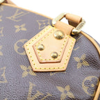 Louis Vuitton Monogram Manhattan PM Brown Leather — view 8