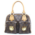Louis Vuitton Monogram Manhattan PM Brown Leather