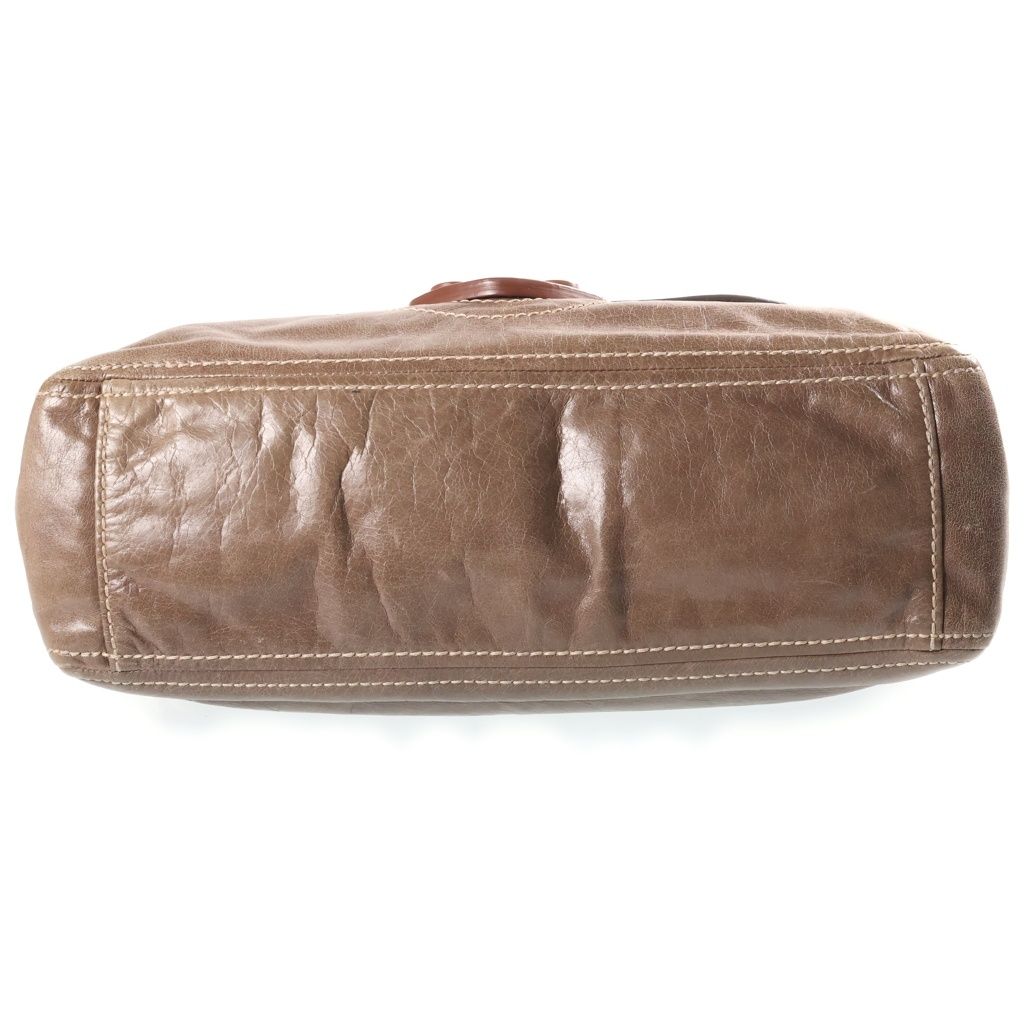 Prada Chain Shoulder Bag Vitello Shine Greige — view 4