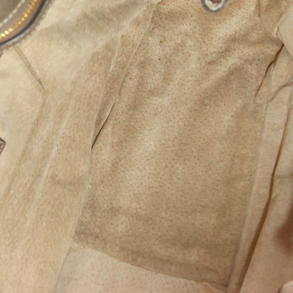 Prada Chain Shoulder Bag Vitello Shine Greige — view 8