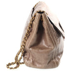 Prada Chain Shoulder Bag Vitello Shine Greige — view 3