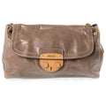 Prada Chain Shoulder Bag Vitello Shine Greige