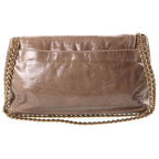 Prada Chain Shoulder Bag Vitello Shine Greige — view 2