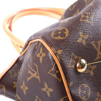 Louis Vuitton Tivoli PM Handbag Leather Brown Gold — view 5