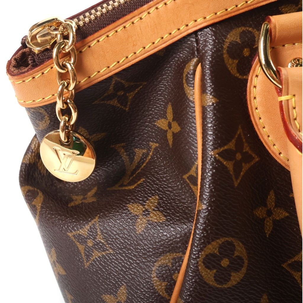 Louis Vuitton Tivoli PM Handbag Leather Brown Gold — view 7