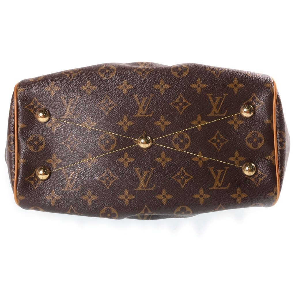 Louis Vuitton Tivoli PM Handbag Leather Brown Gold — view 4