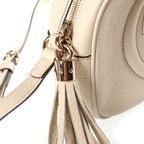 Gucci Soho Disco Small Shoulder Bag Fringe Leather White — view 6