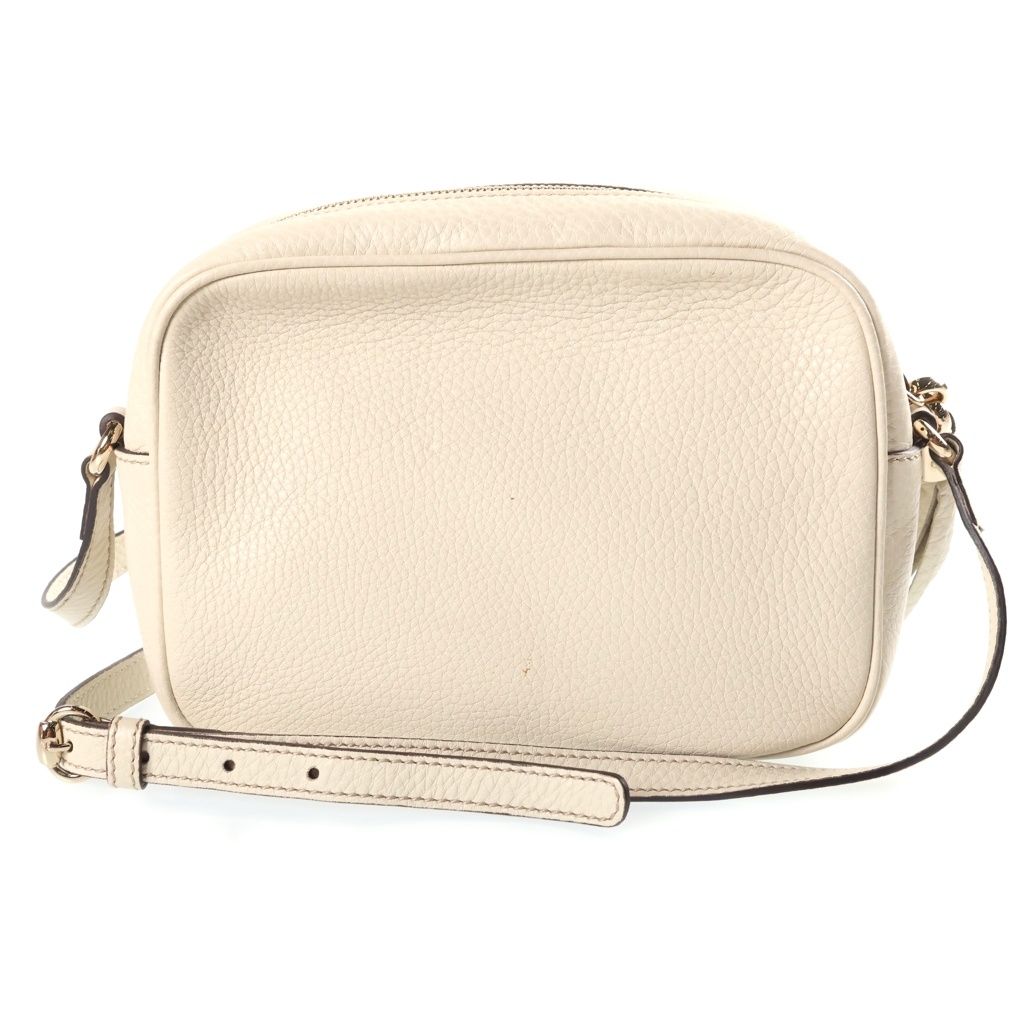 Gucci Soho Disco Small Shoulder Bag Fringe Leather White — view 2