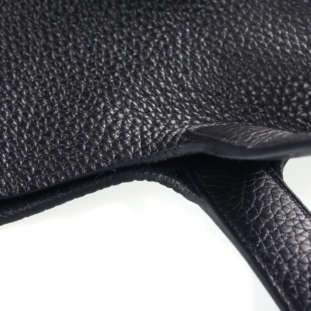 Hermes Picotin Lock PM Handbag Monochrome Taurillon Clemence So Black — view 7