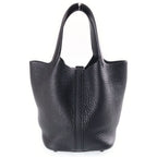 Hermes Picotin Lock PM Handbag Monochrome Taurillon Clemence So Black — view 2