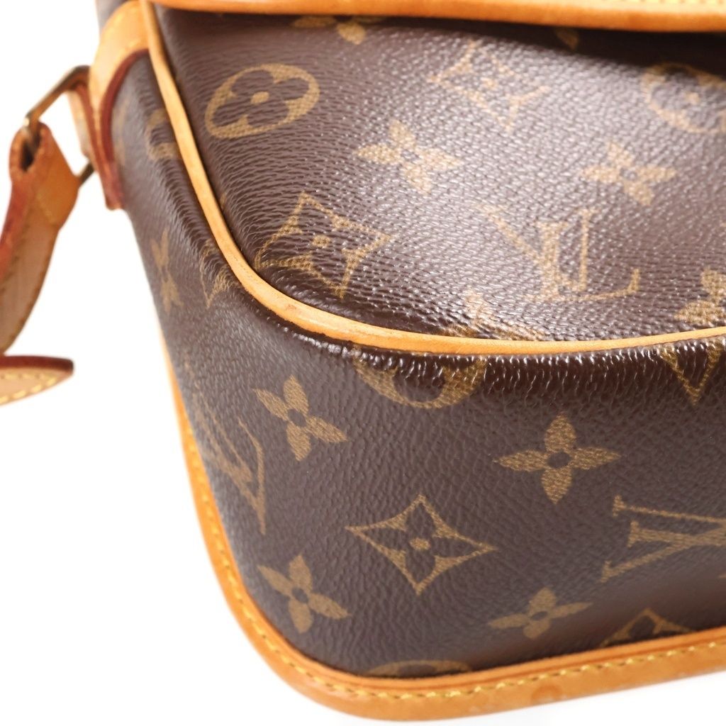 Louis Vuitton Monogram Solonge Shoulder Bag Leather Brown — view 5