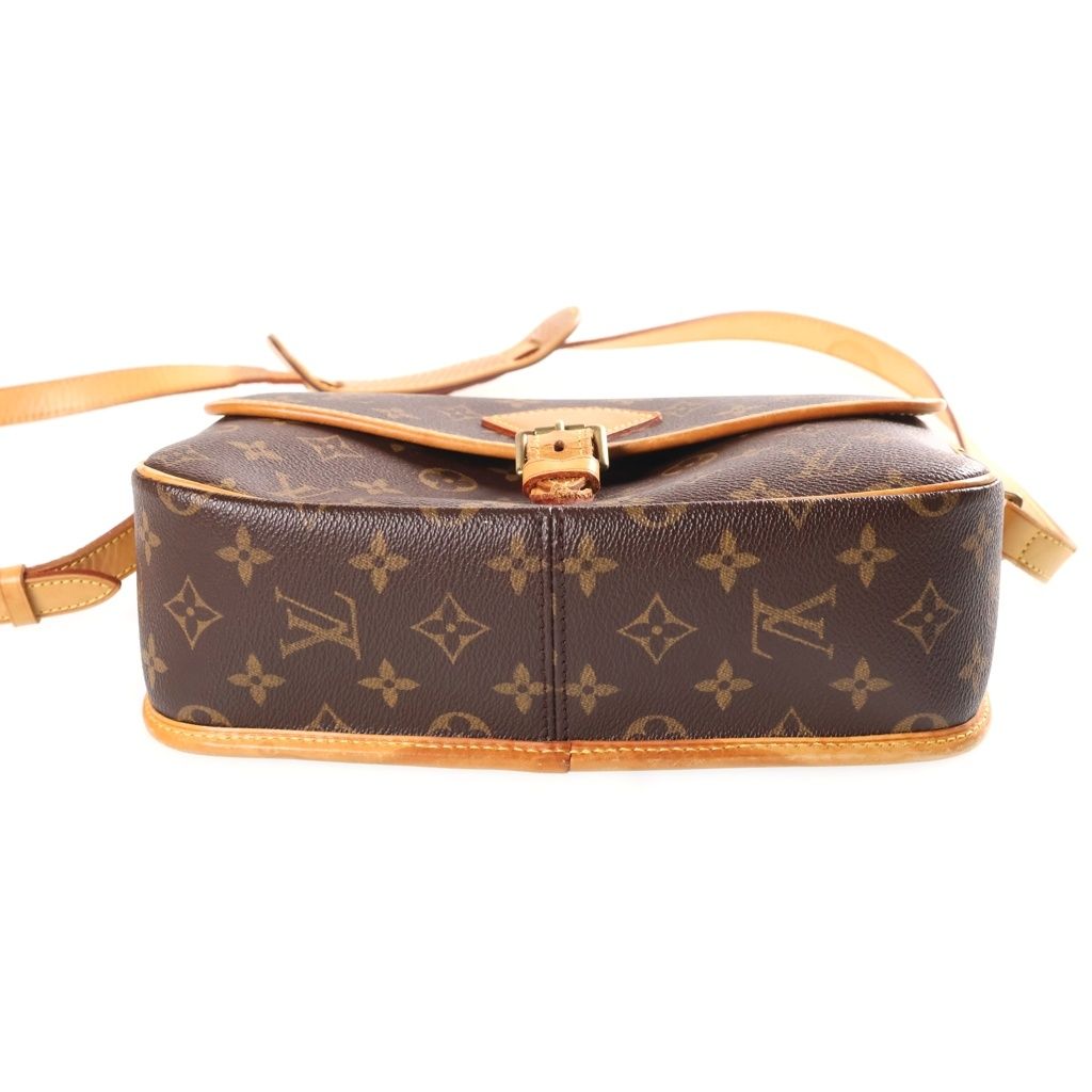 Louis Vuitton Monogram Solonge Shoulder Bag Leather Brown — view 4