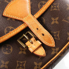 Louis Vuitton Monogram Solonge Shoulder Bag Leather Brown — view 7