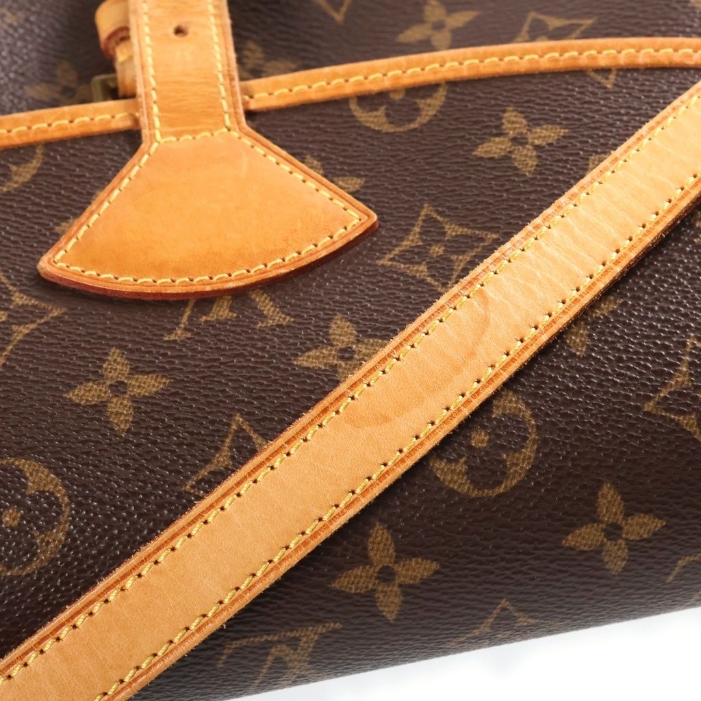 Louis Vuitton Monogram Solonge Shoulder Bag Leather Brown — view 8