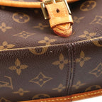Louis Vuitton Monogram Solonge Shoulder Bag Leather Brown — view 6