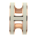 Hermes Pop H Motif Ear Cuff White Earrings