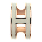 Hermes Pop H Motif Ear Cuff White Earrings