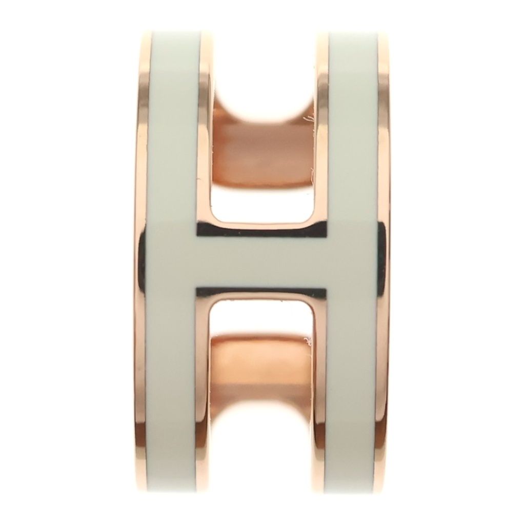 Hermes Pop H Motif Ear Cuff White Earrings