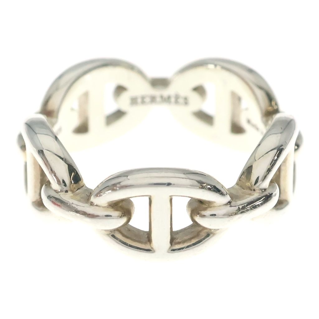 Hermes Chaine D'ancre Enchainee PM Ring Silver
