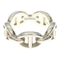 Hermes Chaine D'ancre Enchainee PM Ring Silver