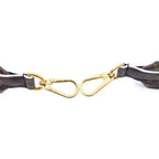 Louis Vuitton Monogram Shoulder Strap Brown Red Leather Gold — view 3