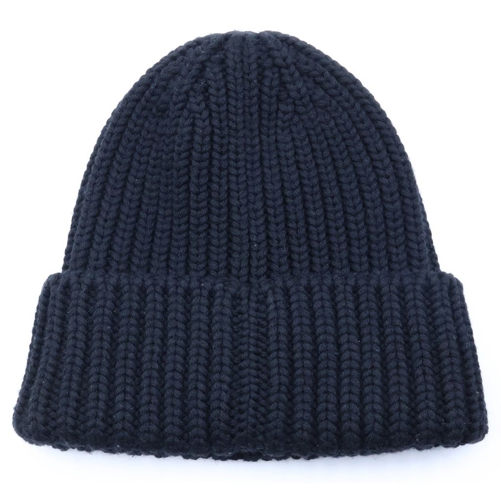 Louis Vuitton Beanie Only LV Knit Hat Wool Logo Embroidery Noir Black — view 2