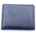 Louis Vuitton Epi Portefeuille Multiple Bifold Wallet Navy