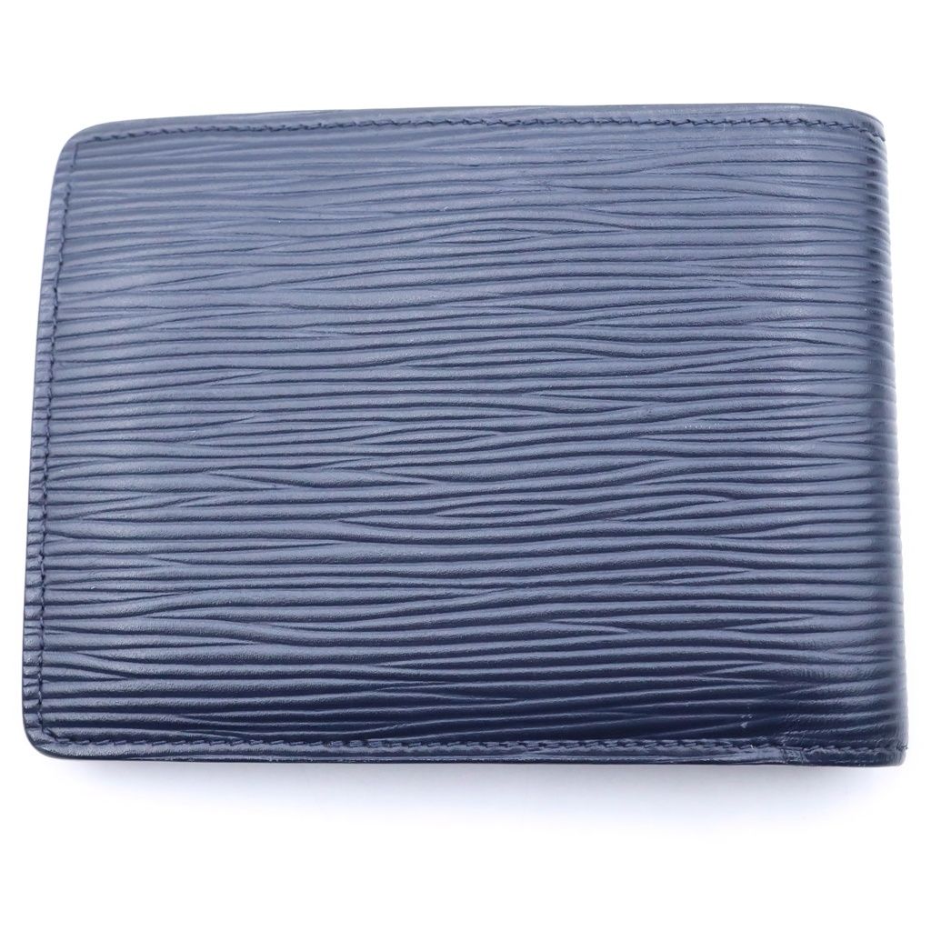 Louis Vuitton Epi Portefeuille Multiple Bifold Wallet Navy — view 2