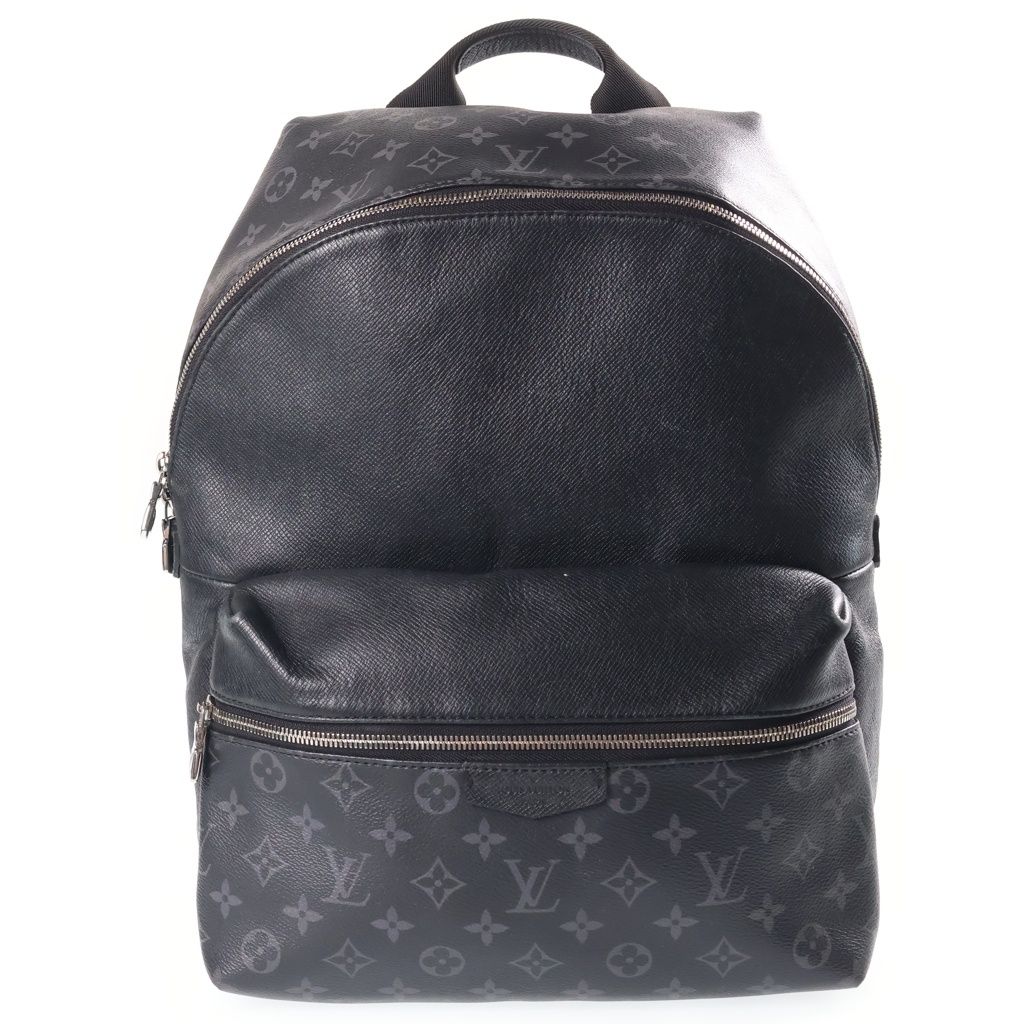 Louis Vuitton Monogram Eclipse Discovery Backpack Leather Black