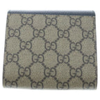 Gucci GG Compact Wallet Bifold Leather Black Beige — view 2