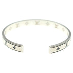 Louis Vuitton Bracelet LV Spike Monogram Bangle Silver — view 2