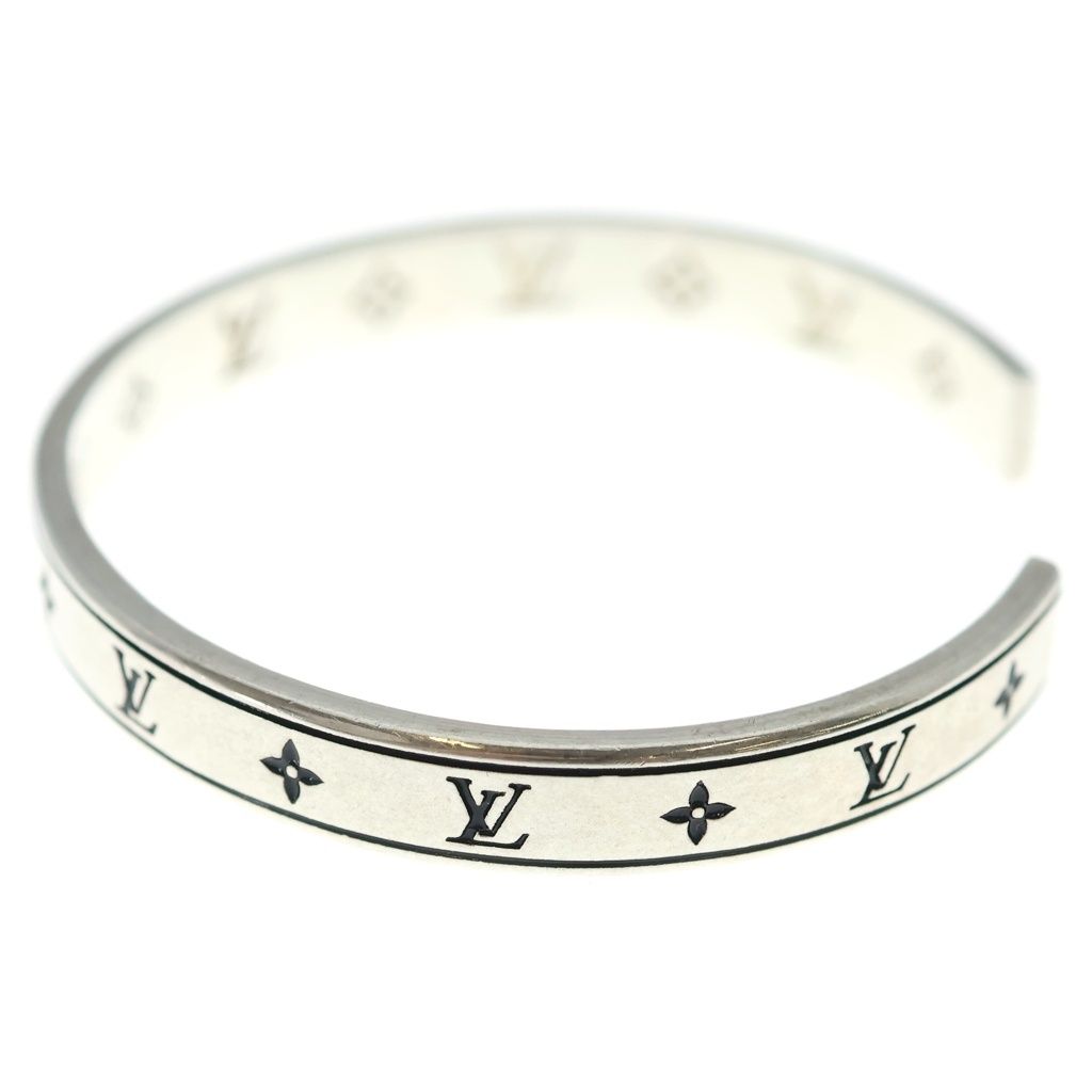 Louis Vuitton Bracelet LV Spike Monogram Bangle Silver — view 4