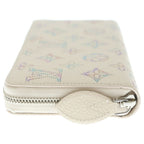 Louis Vuitton Monogram Empreinte Link Quartz Zippy Wallet White Leather — view 3