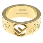 Fendi FF Logo Is Ring Gold