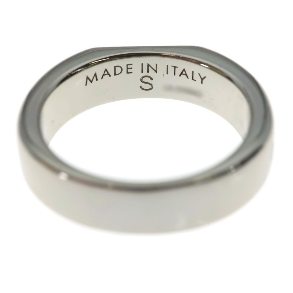 Fendi Logo Stamp Seal Ring Silver — view 5