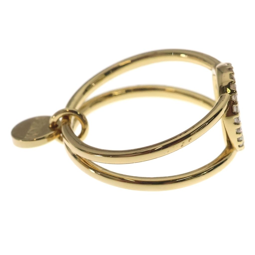 Fendi F is Fendi Logo Rhinestone Ring Gold — view 3