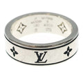 Louis Vuitton Ring LV Spike Monogram Silver