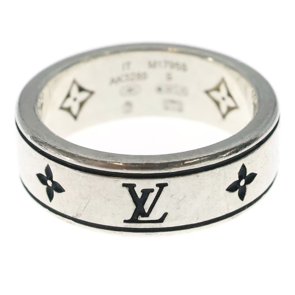 Louis Vuitton Ring LV Spike Monogram Silver