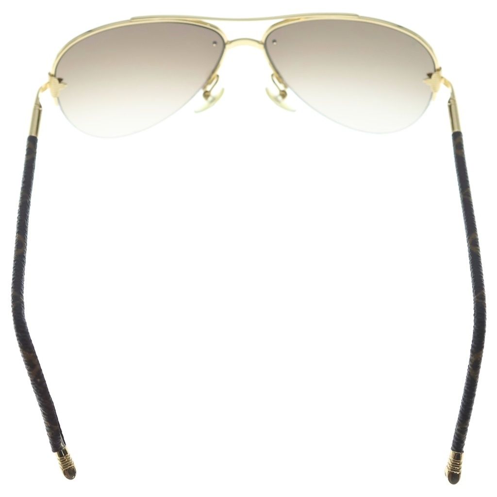 Louis Vuitton Petit Viola Pilot Sunglasses Eyewear Brown Gold — view 2